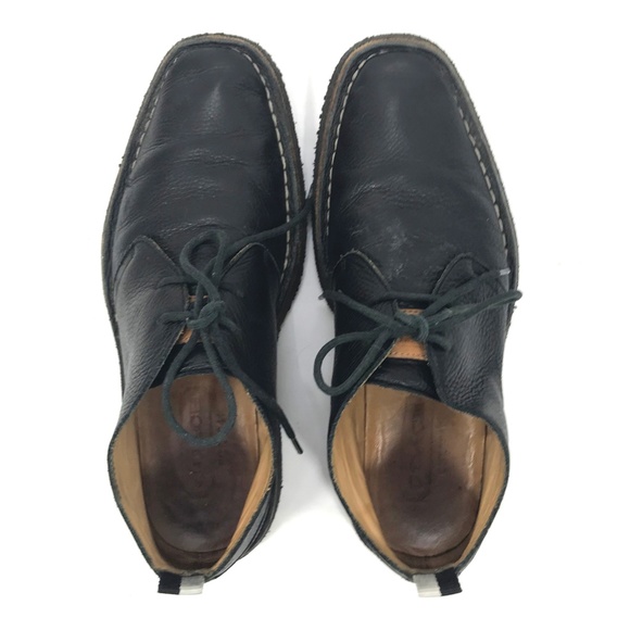 COACH Anthony Chukka Black Leather Mens Ankle Boots
